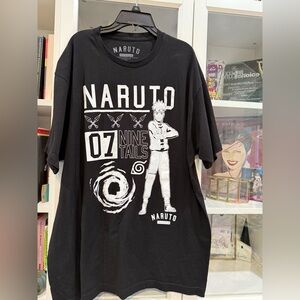 NWOT -Naruto Shippuden Collection Anime Black T-shirt Juniors  X LARGE